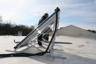 Thermal Vacuum Collector: Beautiful solar day to work